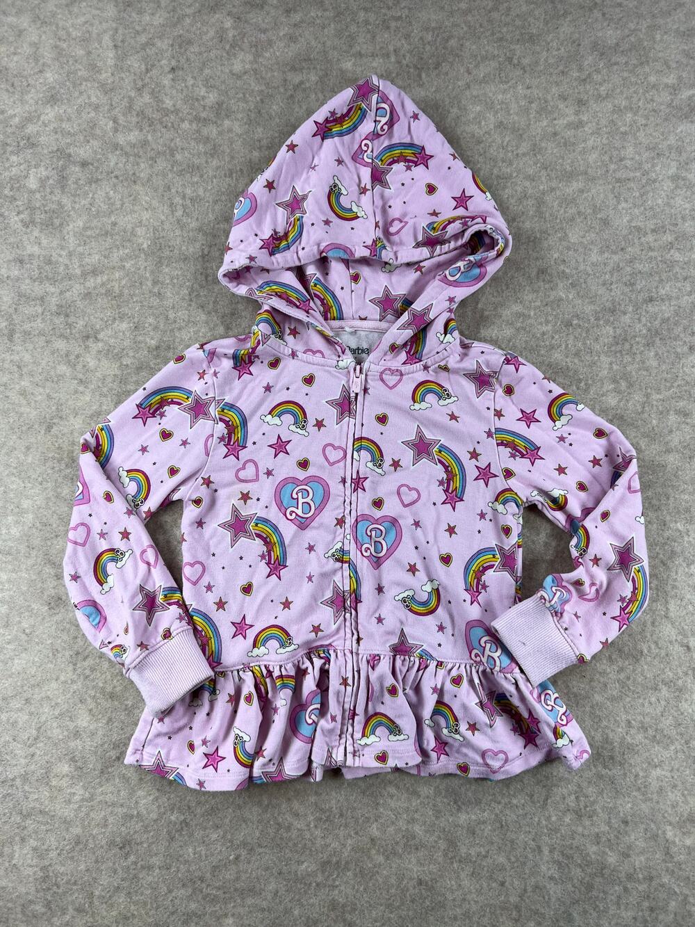 Posh Peanut Barbie Star Power Bamboo French Terry Jacket Zip Up Hoodie Size 3/4